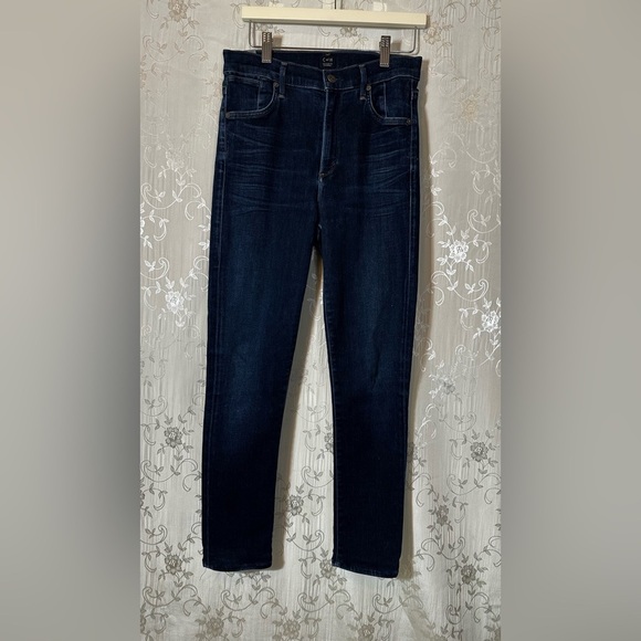Citizens Of Humanity Carlie Dark Blue High Rise Skinny Jeans Size 27 - Picture 10 of 12